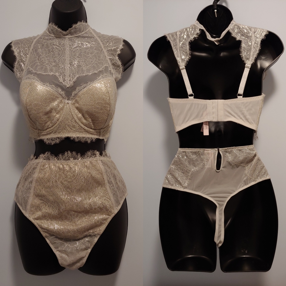 Victoria Secret bra set 34DDD/Large NWT set of 3